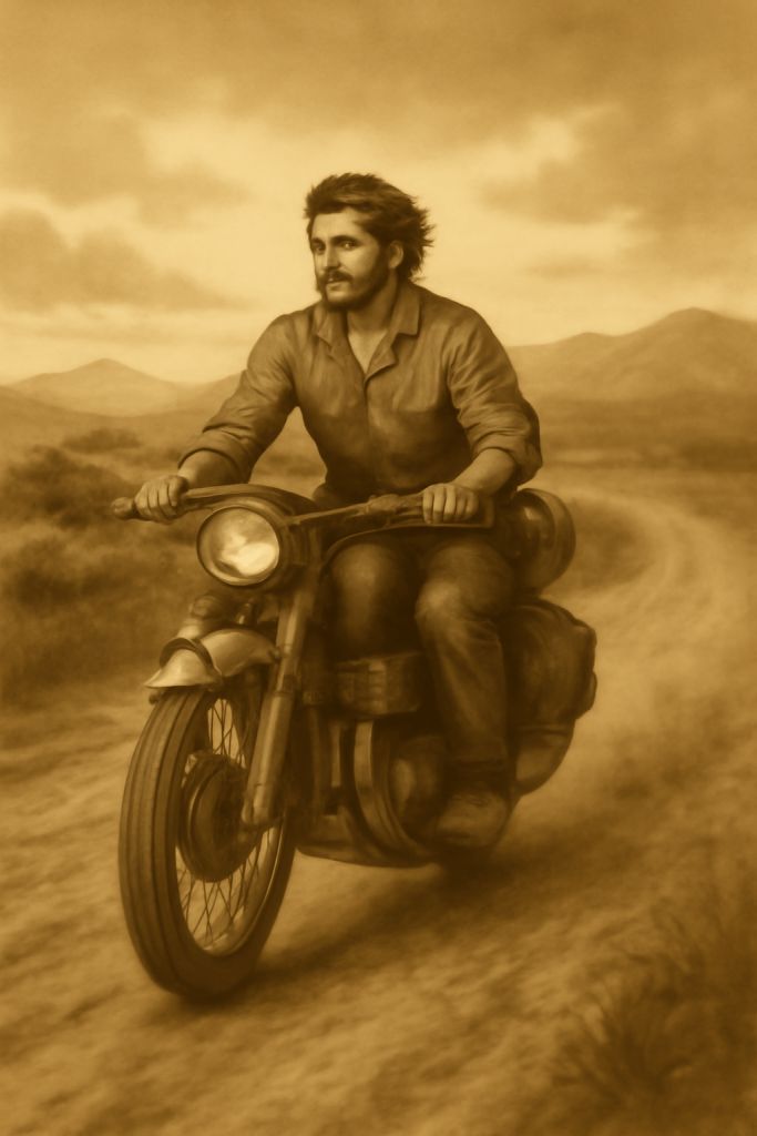 Il viaggio di un giovane Ernesto Guevara attraverso l’America Latina, prima di diventare “El Che”. Un romanzo storico e umano che racconta l’origine di un ideale, la nascita della coscienza e il sogno di un mondo più giusto.