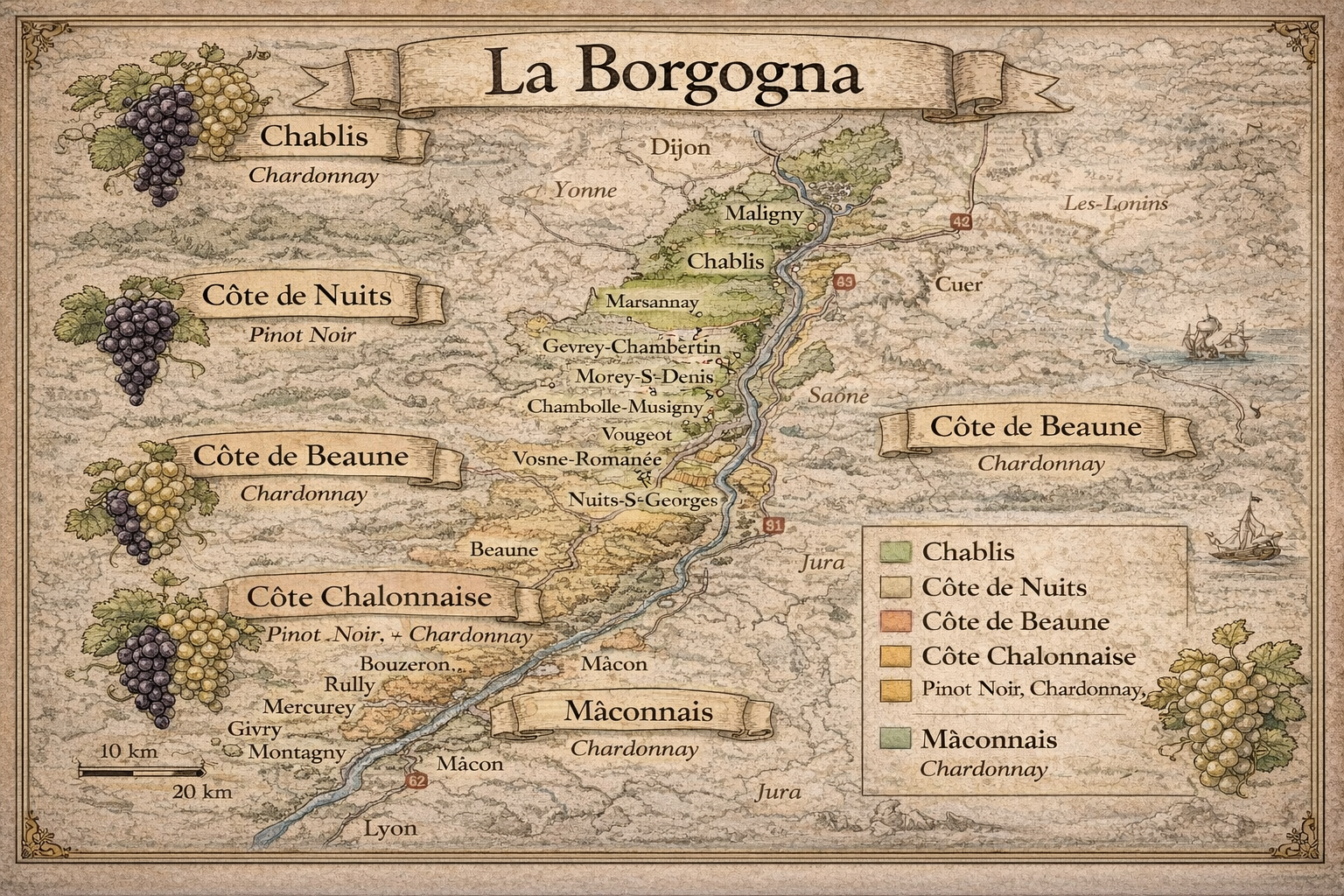 3 Borgogna – Côte de Nuits – dove nascono i Pinot Noir più famosi del mondo